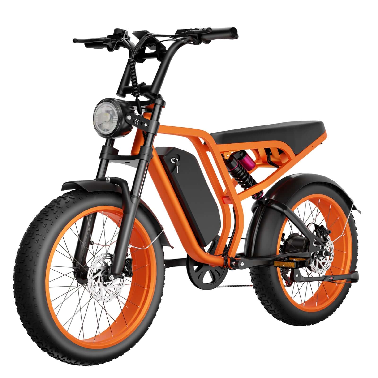 Bluvall SU8 Moped Style Ebike 52V  31MPH 60 Miles Full Suspension