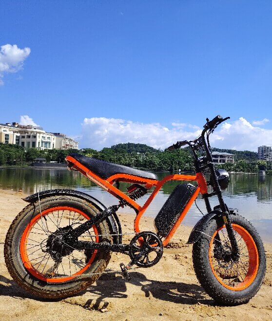 Bluvall SU8 Moped Style Ebike 52V  31MPH 60 Miles Full Suspension